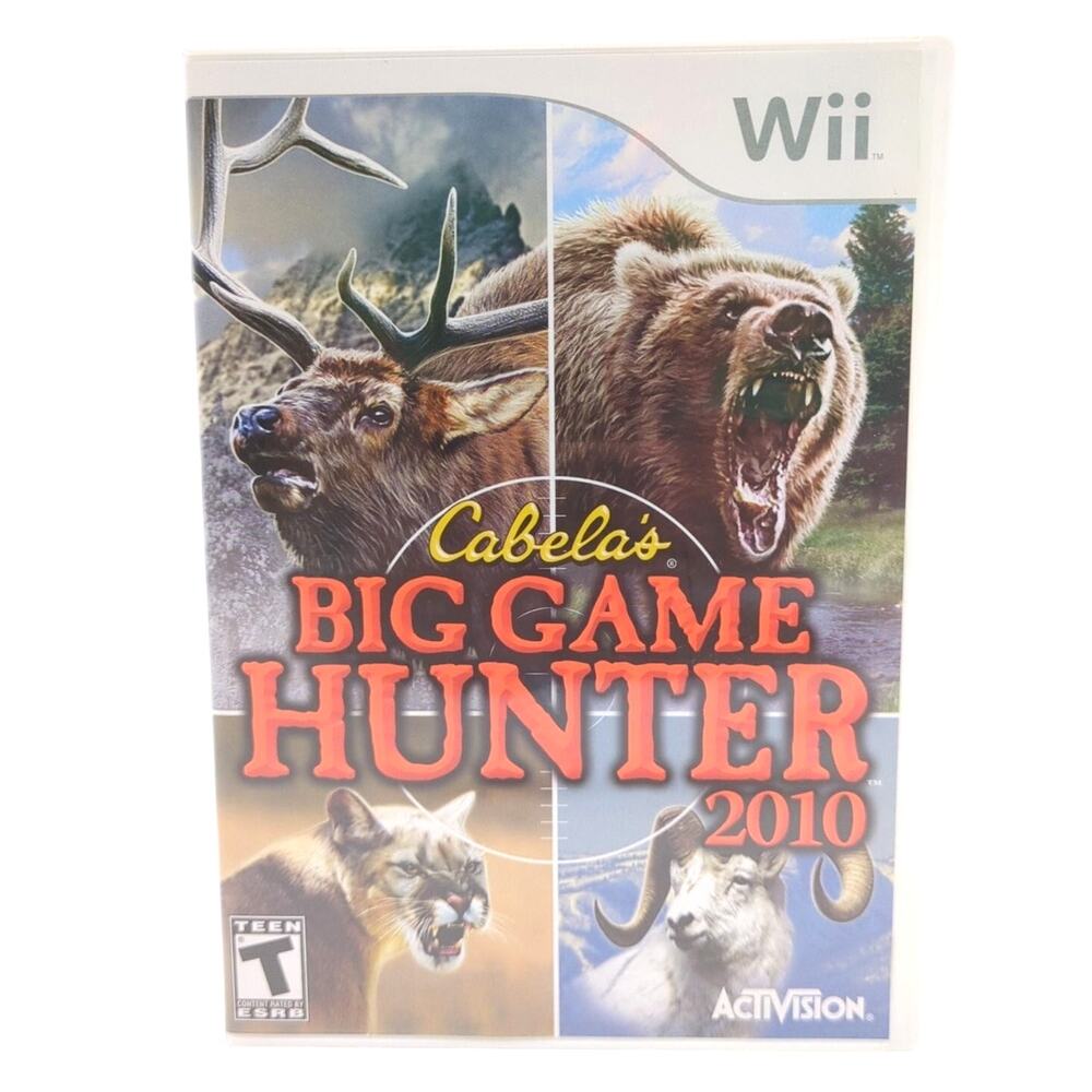 Cabela's Big Game Hunter 2010 Wii Video Game Multiplayer Hunting Activision
